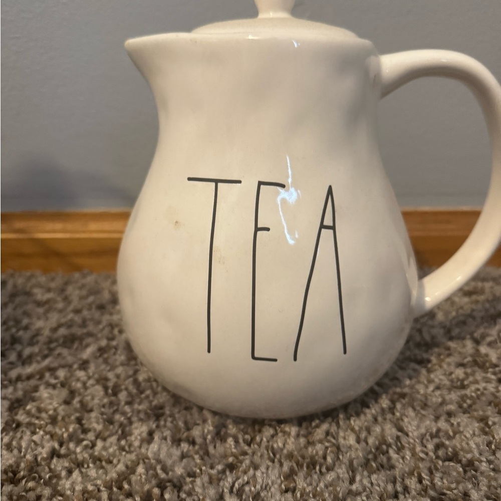 Rae Dunn Cream Ceramic Tea Pot